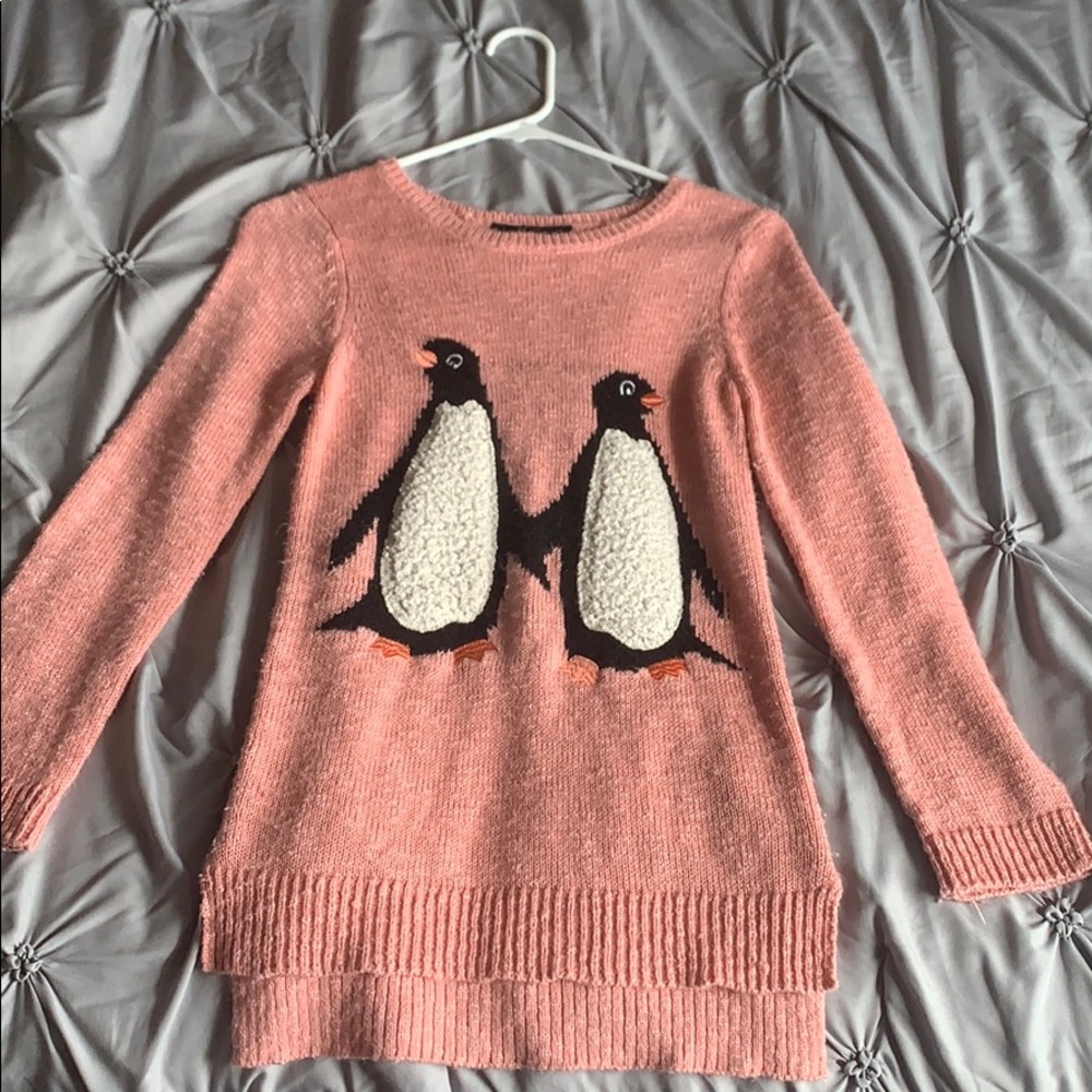 PINK PENGUIN SWEATER